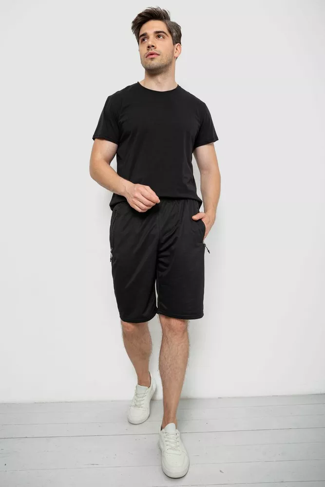 Купити Шорти чоловічі, колір чорний, 244R6596 - Фото №2