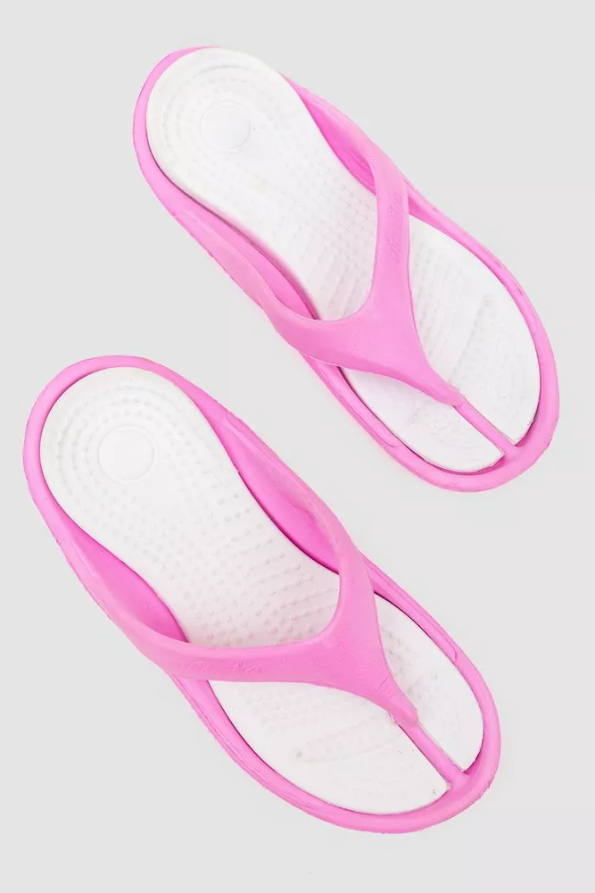Купити В'єтнамки жіночі, колір рожево-білий, 131R147940 оптом - Фото №1