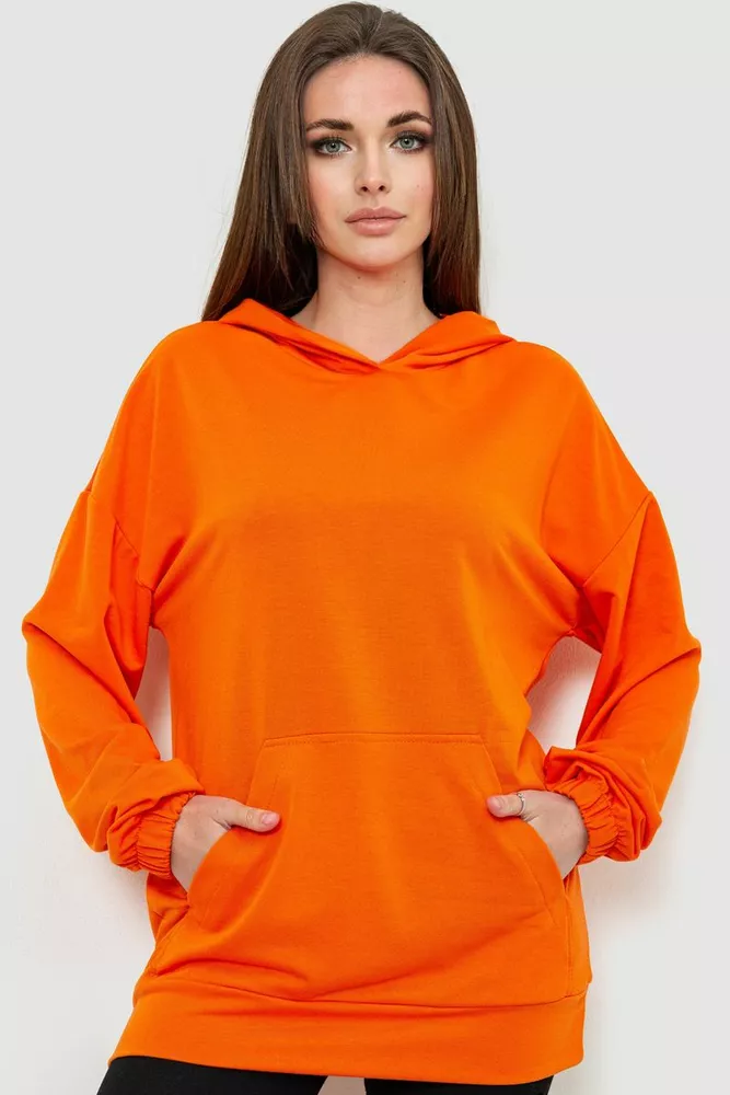 Купить Худи женский, цвет оранжевый, 102R356-1 оптом - Фото №1