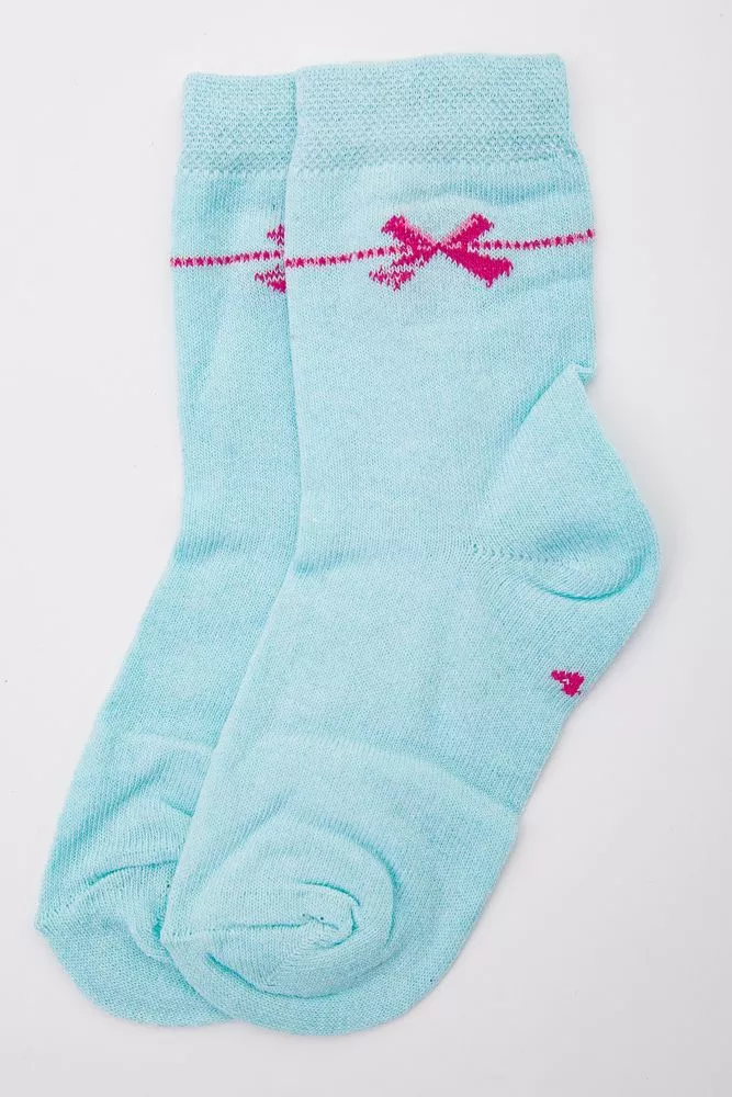Купити Дитячі шкарпетки для дівчаток, м'ятного кольору, 167R620 оптом - Фото №1