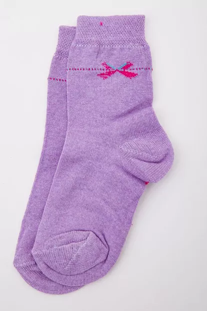 Дитячі шкарпетки для дівчаток, бузкового кольору, 167R620