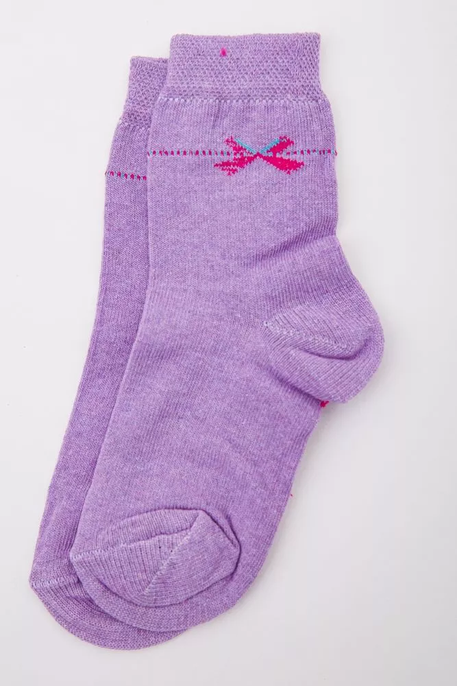 Купити Дитячі шкарпетки для дівчаток, бузкового кольору, 167R620 - Фото №1