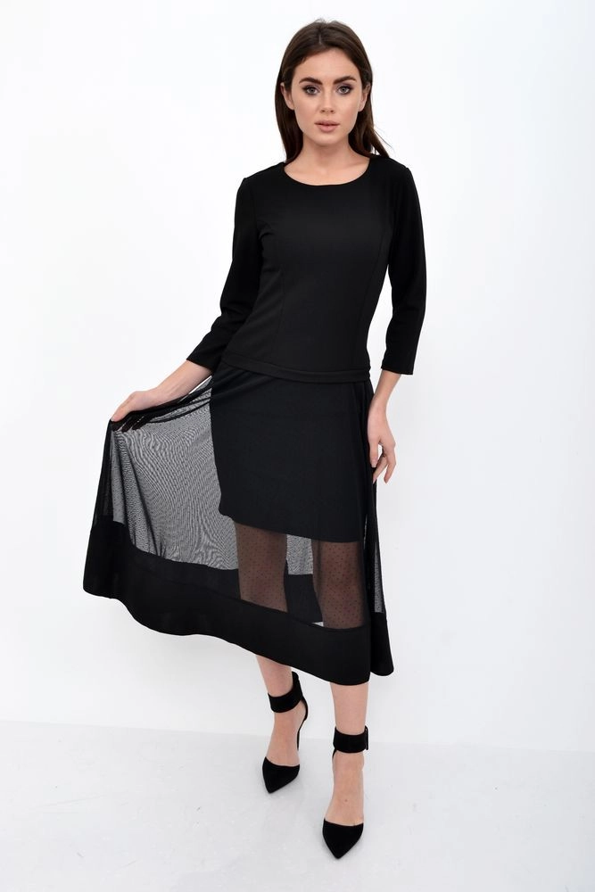 Купити Сукня жіноча, колір чорний, 119R461 - Фото №1