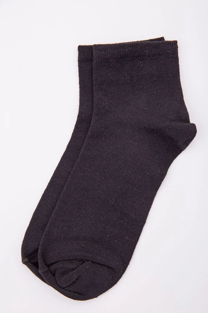 Купити Однотонні чоловічі шкарпетки, чорного кольору, 167R307-1 оптом - Фото №1
