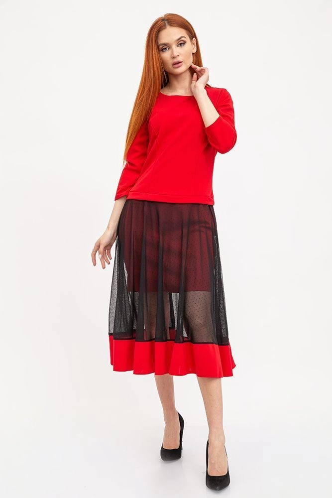 Купити Сукня жіноча, колір червоний, 119R461 оптом - Фото №1