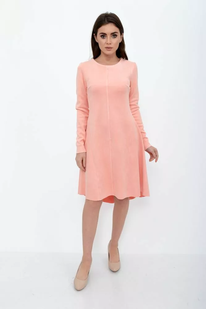 Купить Платье женское, цвет персиковый, 112R467 - Фото №1