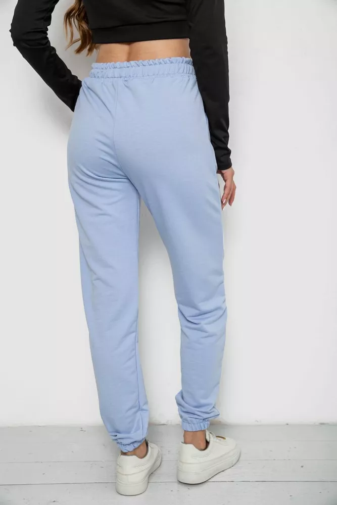 Купить Спортивные штаны женские, цвет голубой, 238R5052 оптом - Фото №4