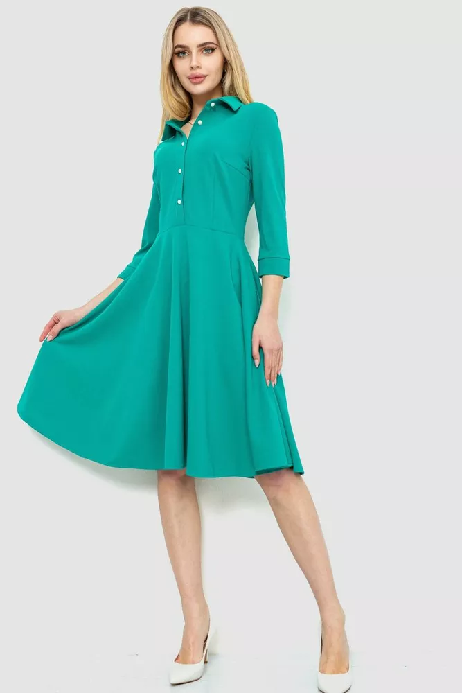 Купить Платье нарядное, цвет светло-зеленый, 214R206 оптом - Фото №1