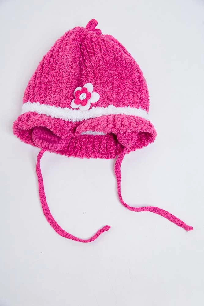 Купить Детский комплект из шапки и шарфа, розового цвета, 167R8881-1 - Фото №1