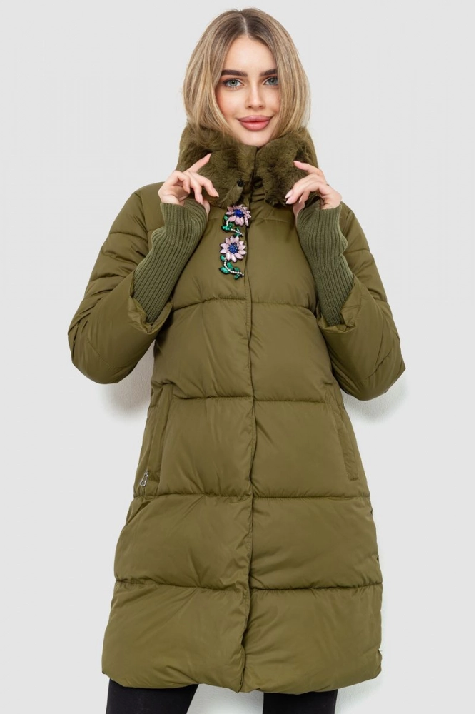 Купити Куртка жіноча, колір хакі, 235R8815 - Фото №1