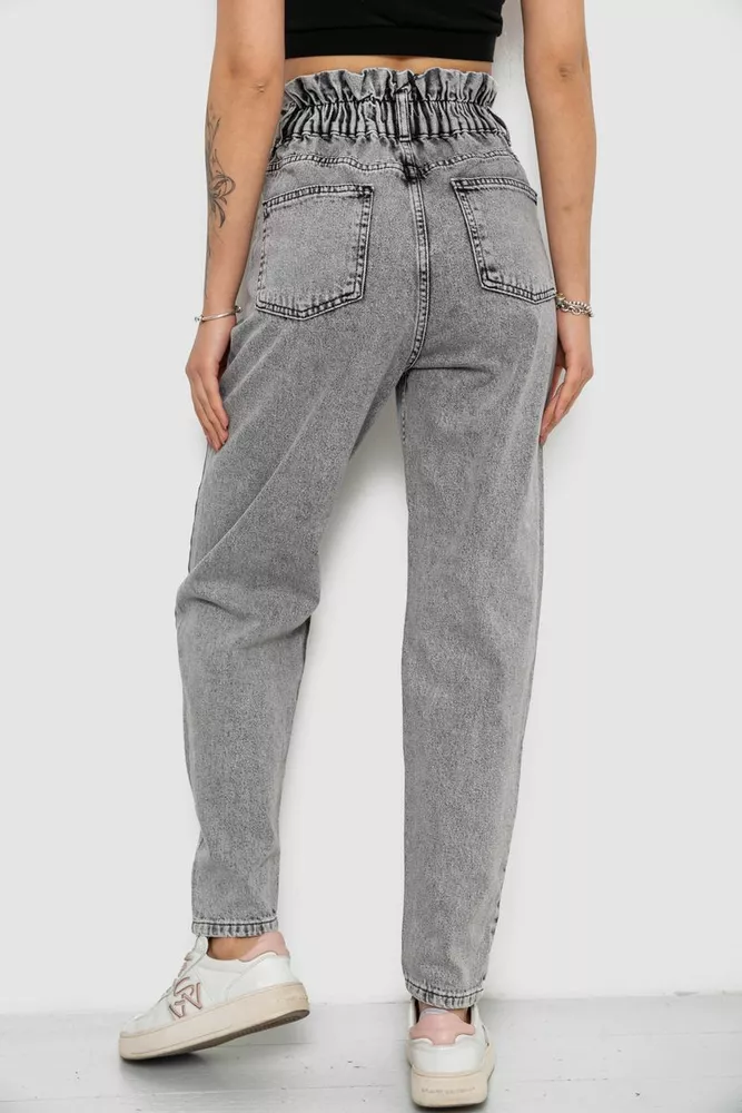 Купити Джинси жіночі Mom-fit, колір сірий, 244R1601S20-LZ - Фото №4