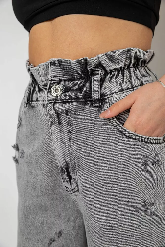 Купити Джинси жіночі Mom-fit, колір сірий, 244R1601S20-LZ - Фото №5
