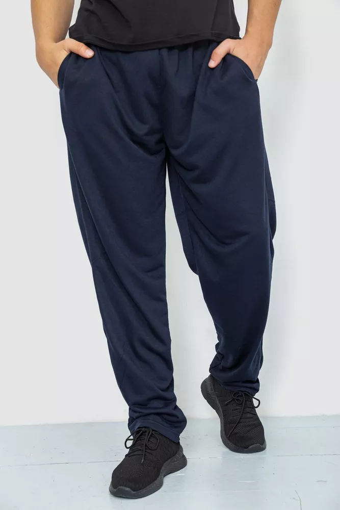 Купить Спорт штаны мужские, цвет темно-синий, 244R0033 оптом - Фото №1