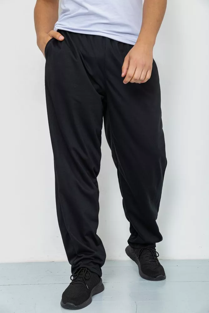 Купить Спорт штаны мужские, цвет черный, 244R0033 - Фото №1
