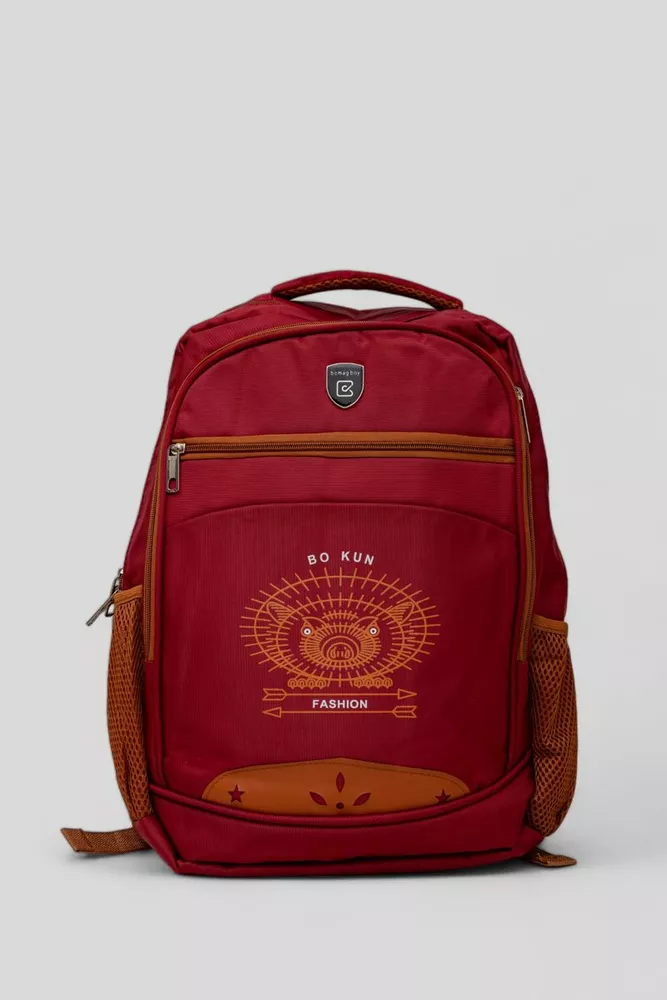 Купити Рюкзак шкільний, колір бордовий, 243RB300-7 оптом - Фото №1