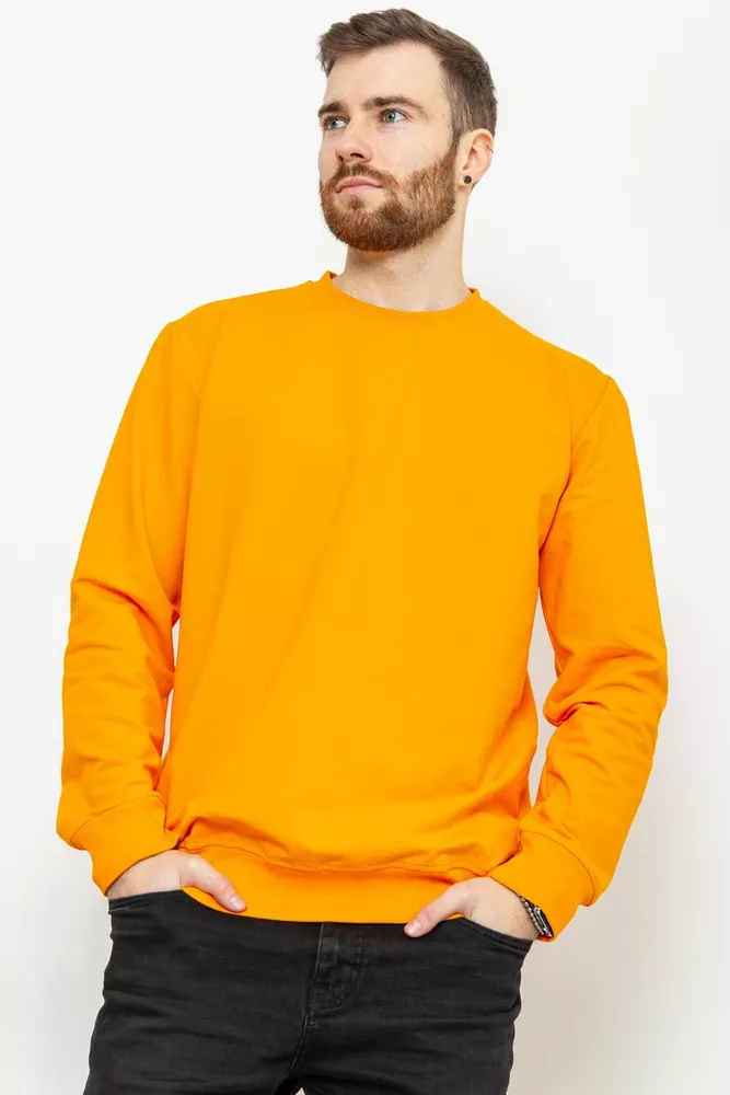 Купити Батник чоловічий базовий, колір помаранчевий, 167R529-1 оптом - Фото №1