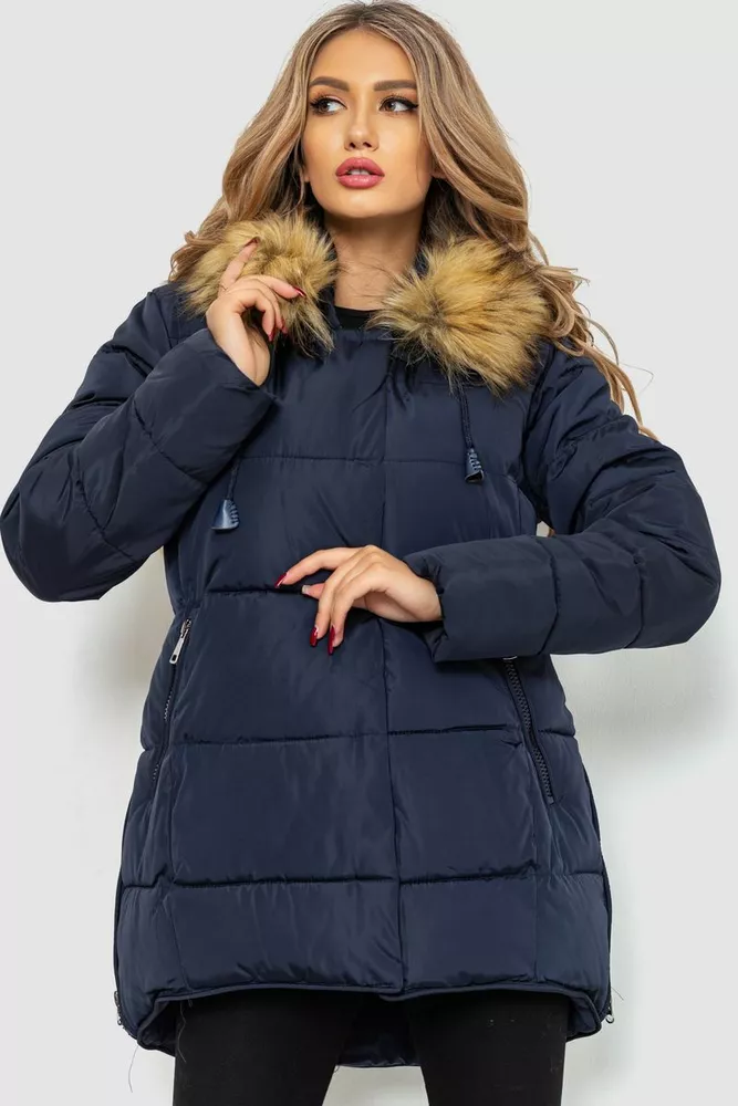 Купити Куртка жіноча, колір темно-синій, 235R859 оптом - Фото №1