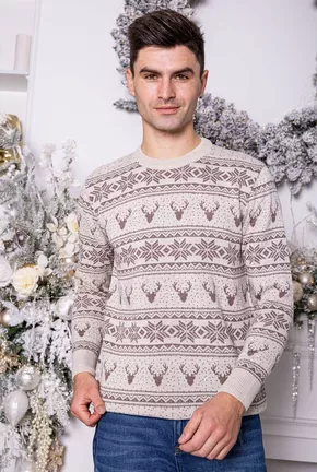 мужской новогодний свитер