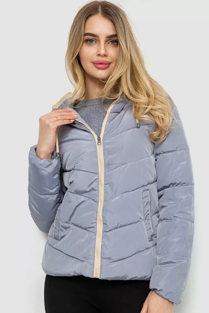 Купить Куртка женская демисезонная, цвет серый, 244R018 - Фото №1
