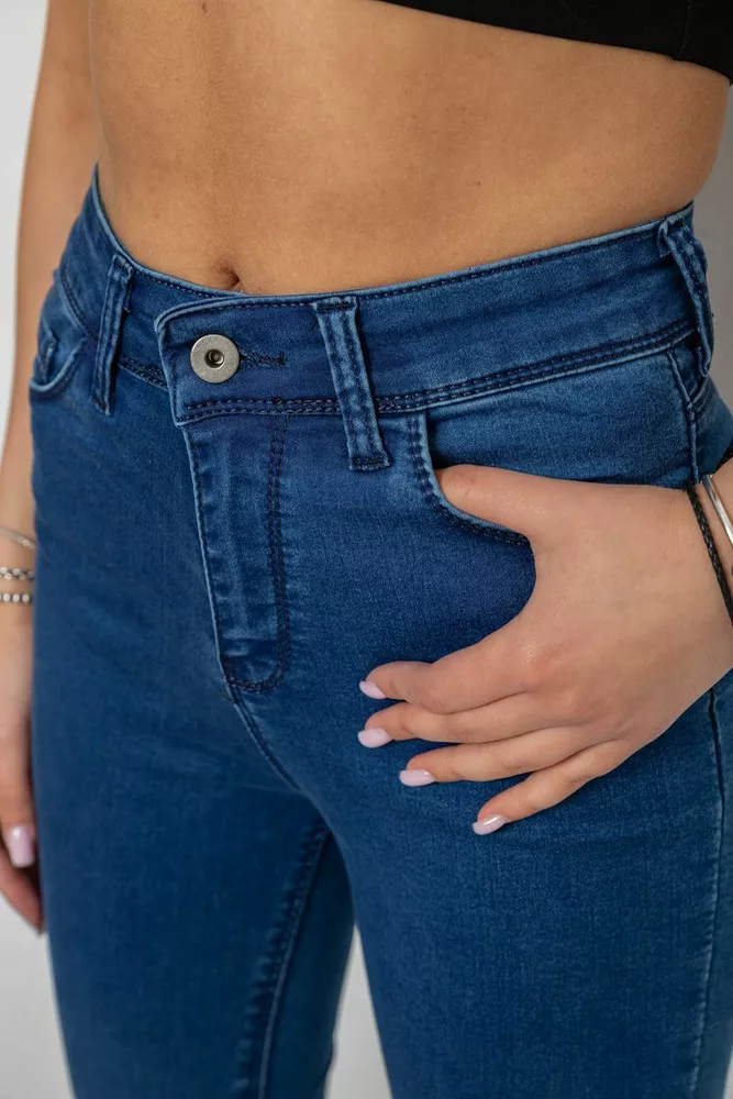 Купити Джинси жіночі Skinny, колір синій, 182R3629 - Фото №5