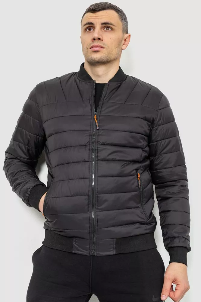 Купити Куртка чоловіча демісезонна, колір чорний, 234RA45 оптом - Фото №1