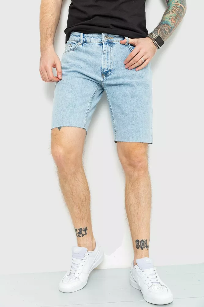 Купити Шорти чоловічі джинсові, колір блакитний, 157R3721-21 - Фото №1
