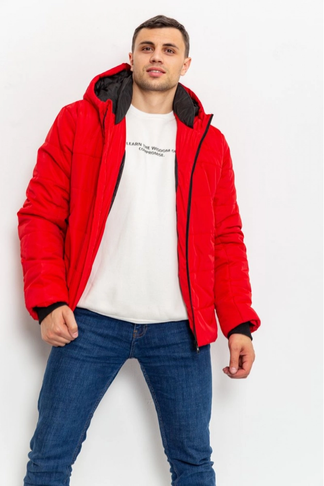 Купити Куртка чоловіча демісезонна, колір червоний, 216R002 - Фото №1