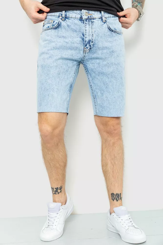 Купить Шорты мужские джинсовые, цвет синий, 157R3721-21 - Фото №1