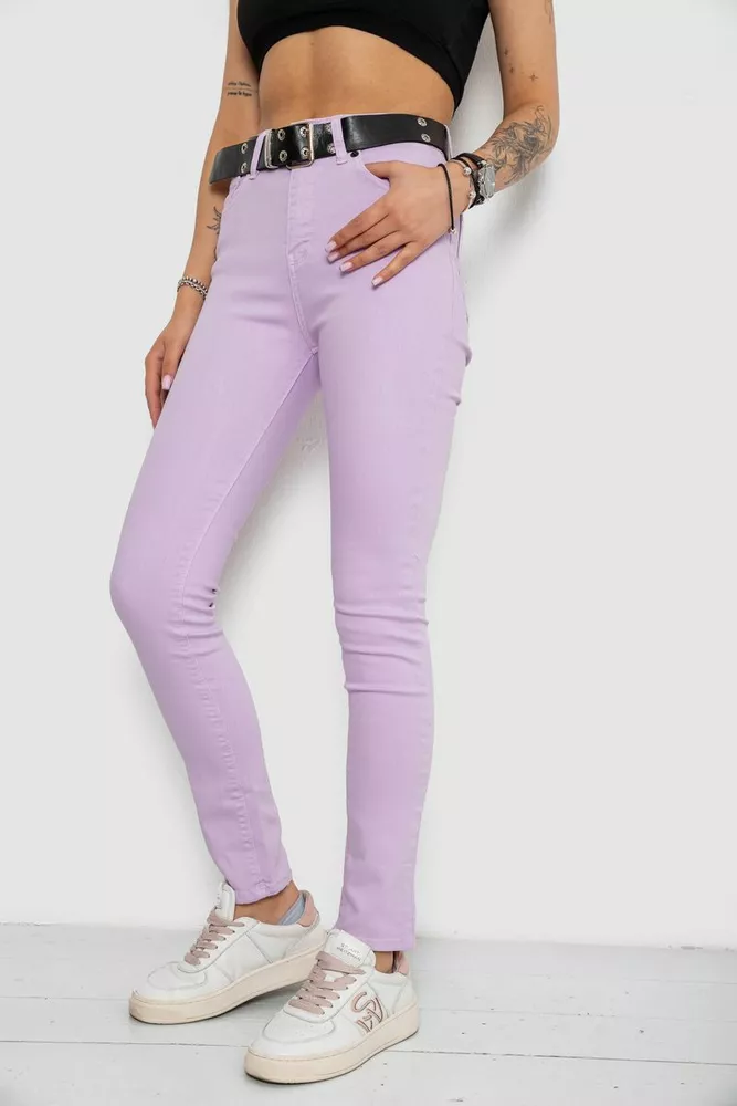 Купить Джинсы женские Skinny Американки, цвет сиреневый, 182R00223 - Фото №3