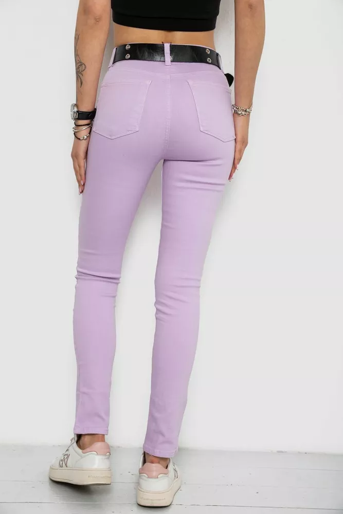 Купить Джинсы женские Skinny Американки, цвет сиреневый, 182R00223 - Фото №4