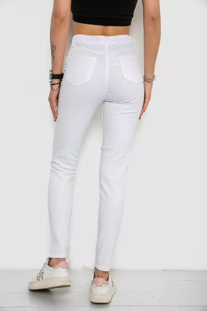 Купити Джинси жіночі Slim Fit, колір білий, 182R1525 - Фото №4