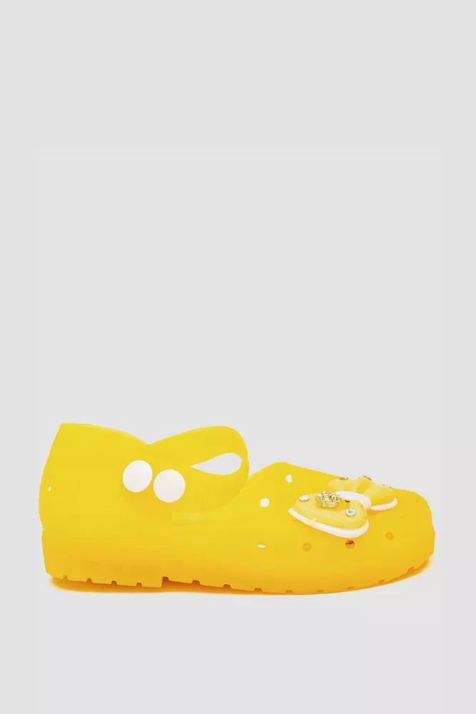 Купити Босоніжки дитячі, колір жовтий, 243ROG1702 - Фото №1