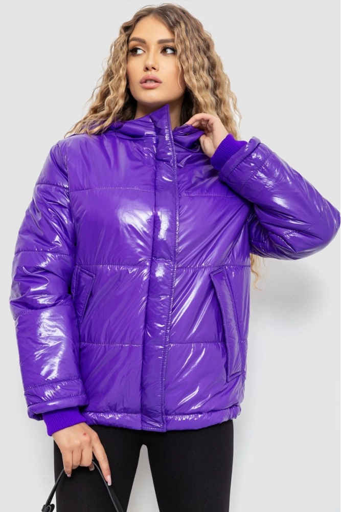 Купить Куртка женская демисезонная, цвет фиолетовый, 235R2001 - Фото №1