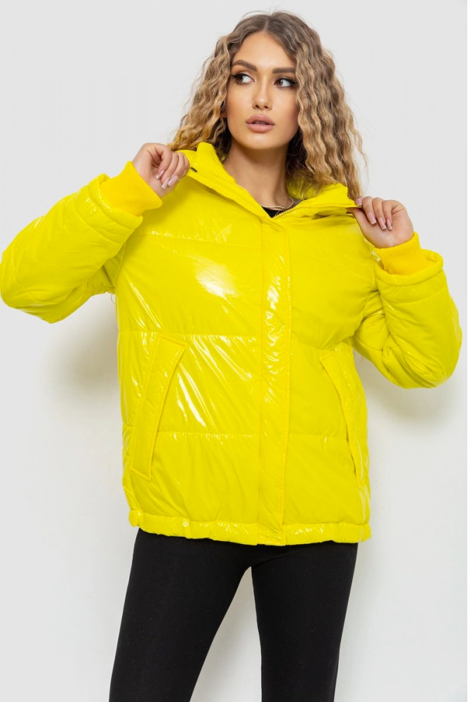 Купить Куртка женская демисезонная, цвет желтый, 235R2001 оптом - Фото №1