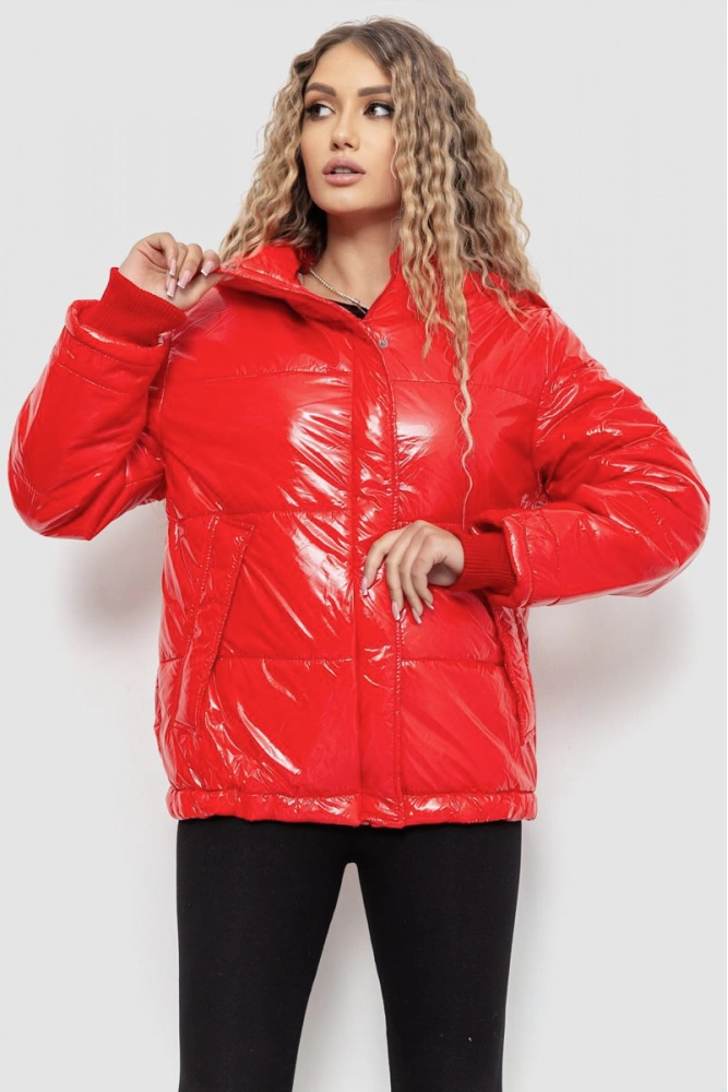 Купити Куртка жіноча демісезонна, колір червоний, 235R2001 - Фото №1