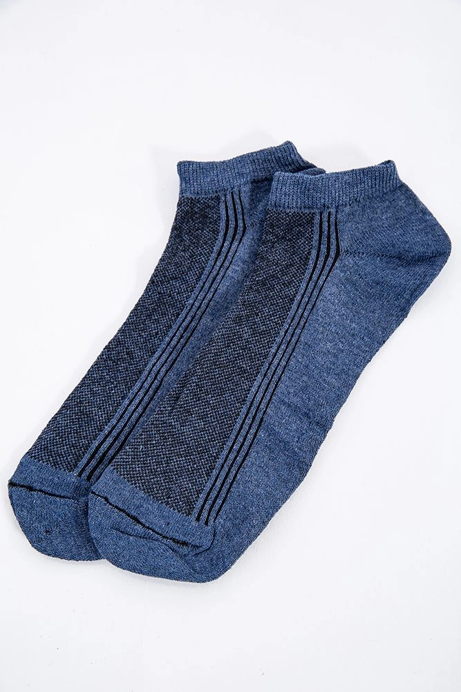 Купити Короткі чоловічі шкарпетки кольору джинс 131R1157 - Фото №1