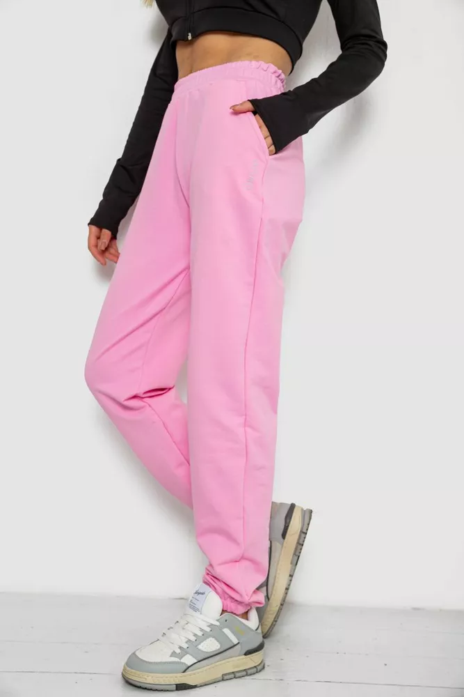 Купить Спортивные штаны женские, цвет розовый, 238R325 - Фото №3