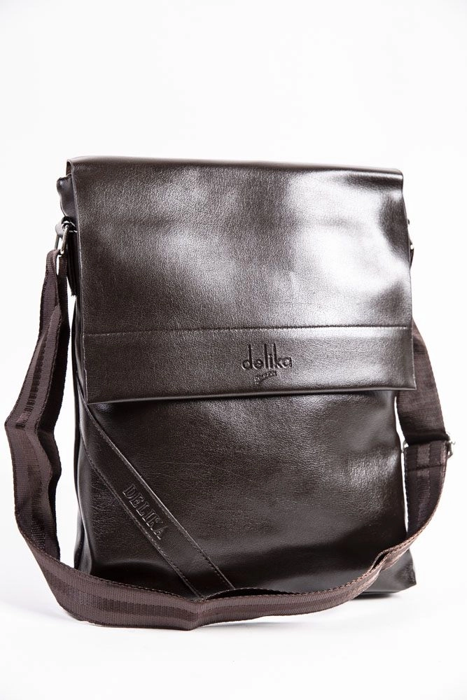 Купити Мужская коричневая сумка из экокожи через плечо 169R5501-11 - Фото №1