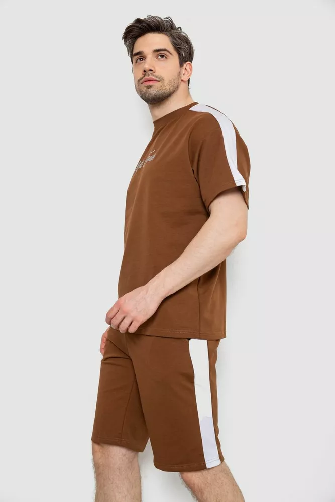 Купити Костюм чоловічий повсякденний  -уцінка, колір коричневий, 238R1569-U - Фото №3