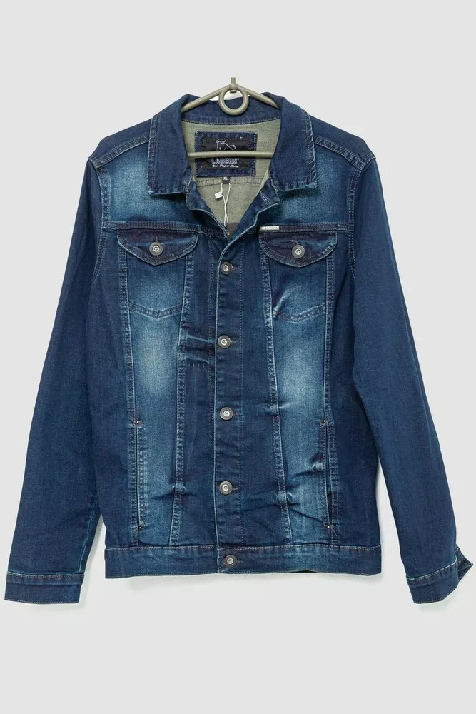 Купити Джинсова куртка чоловіча -уцінка, колір синій, 226R1001-U - Фото №1