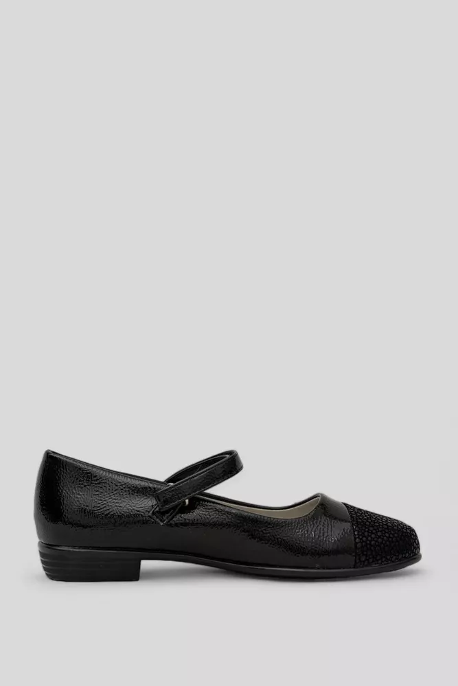 Купити Туфлі дитячі лакові, колір чорний, 244R3098 - Фото №1