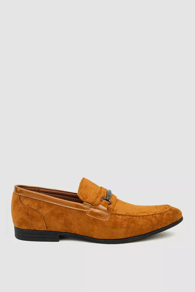 Купити Туфлі чоловічі замша, колір коричневий, 243RGA6060-9 - Фото №1