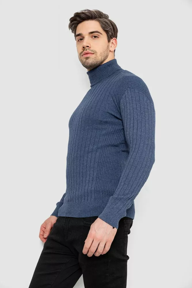 Купити Гольф чоловічий, колір джинс, 238R56889 - Фото №3