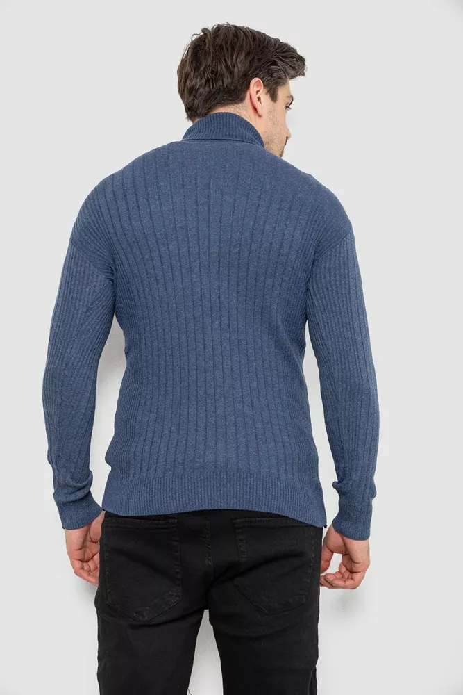Купити Гольф чоловічий, колір джинс, 238R56889 - Фото №4