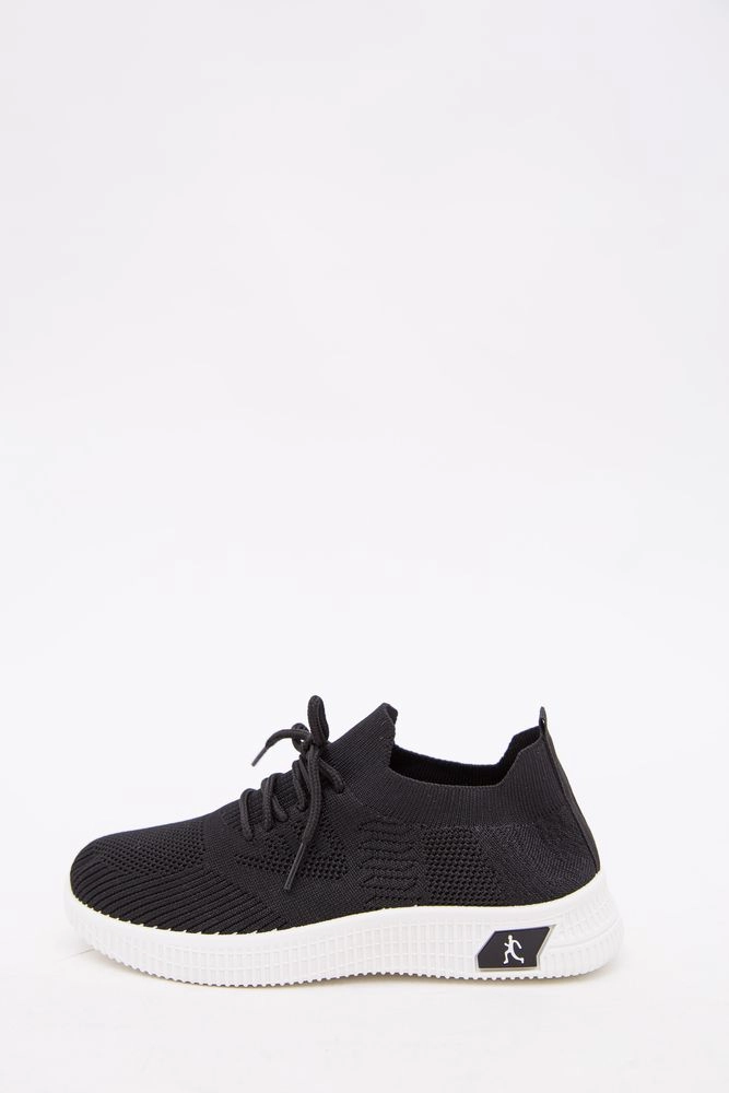 Купити Жіночі текстильні кросівки чорного кольору 197R316-206 - Фото №1