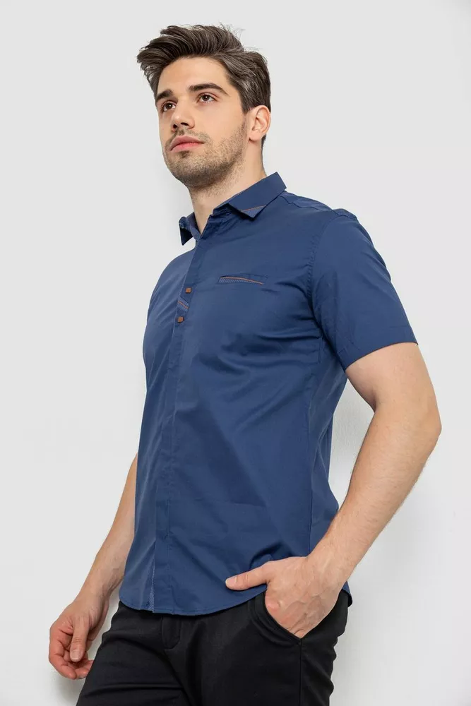 Купити Сорочка чоловіча, колір синій, 214R7007 - Фото №3