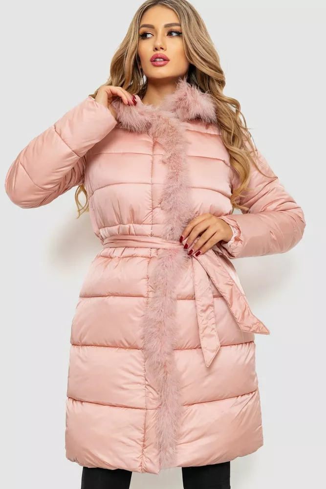 Купити Куртка жіноча зимова, колір пудровий, 235R5093 оптом - Фото №1