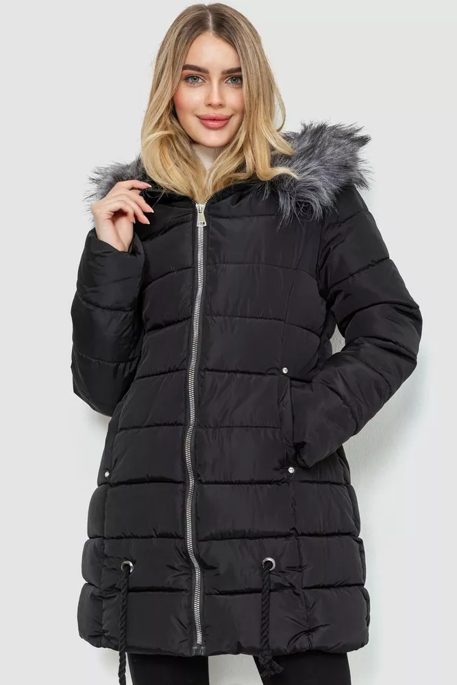 Купити Куртка жіноча, колір чорний, 235R8811 оптом - Фото №1