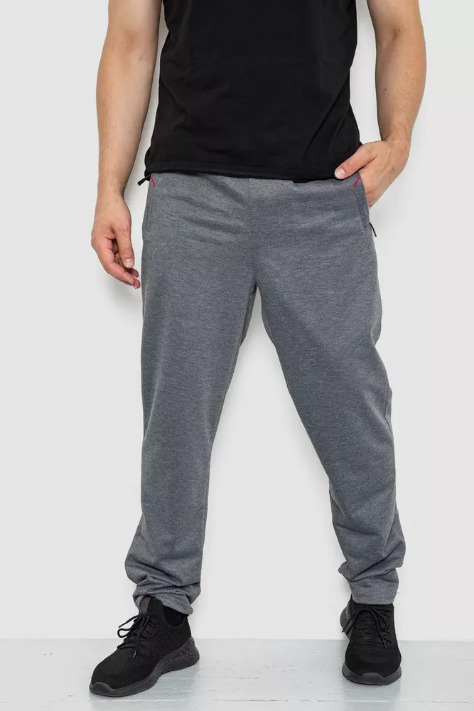 Купить Спорт штаны мужские, цвет серый, 244R41291 оптом - Фото №1