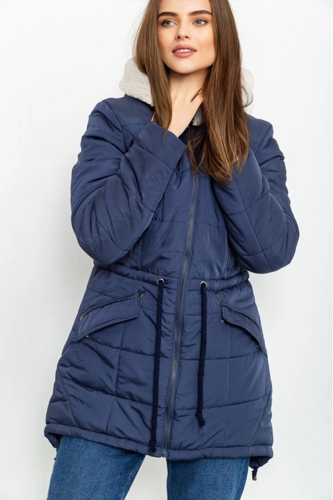Купити Куртка жіноча зимова, колір синій, 207RD1 - Фото №1